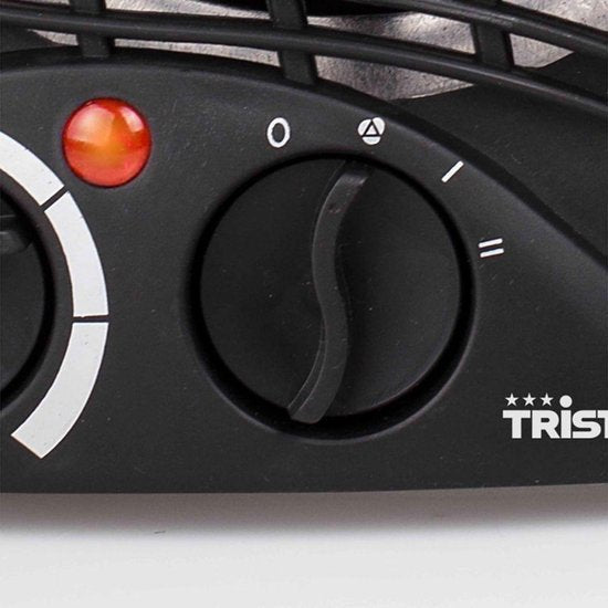 Tristar Elektrische campingkachel KA-5037 - Ventilator/kachel - 2 warmtestanden 1000|2000 Watt - Voor kleine ruimtes - Zwart