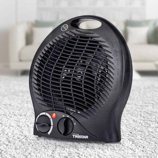 Tristar Elektrische campingkachel KA-5037 - Ventilator/kachel - 2 warmtestanden 1000|2000 Watt - Voor kleine ruimtes - Zwart