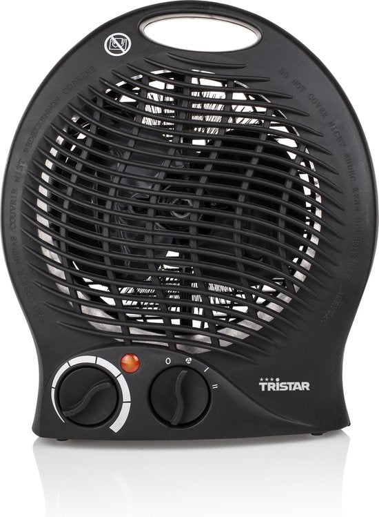 Tristar Elektrische campingkachel KA-5037 - Ventilator/kachel - 2 warmtestanden 1000|2000 Watt - Voor kleine ruimtes - Zwart